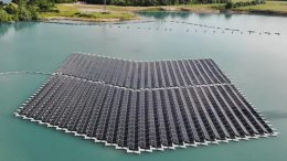 Floating Solar PV System on a Gravel Works Quarry Pond (Bensheim)